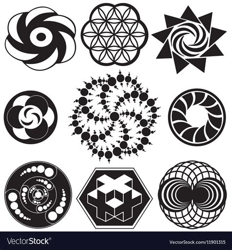 Crop circle designs Royalty Free Vector Image - VectorStock