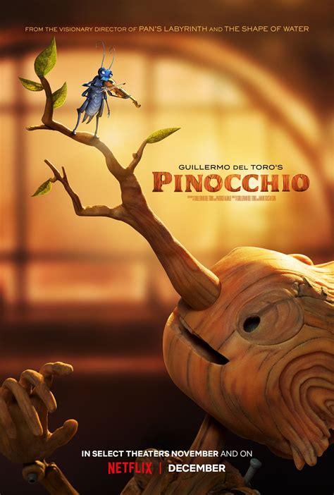 Guillermo del Toro's Pinocchio Poster Features Sebastian J. Cricket