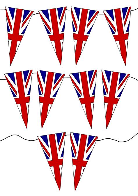 Colour and cut out Union Jack bunting template - A Mummy Too