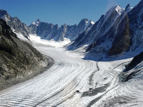 shutterstock_689953603 Glacier of Argentière in the French Alps, valley of Chamonix Mont-blanc ...