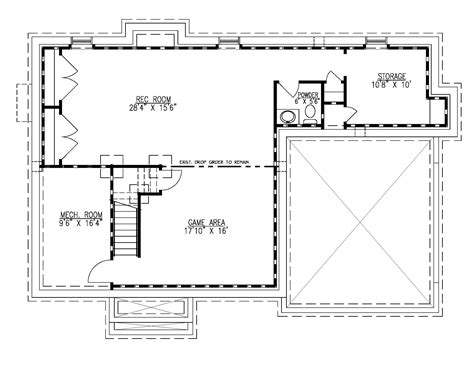 Basement Floor Plan - Premier Design Custom Homes