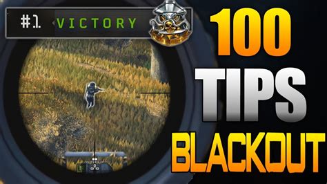 100 Blackout Tips to Get More Wins! (Black Ops 4) - YouTube