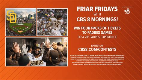 Friar Fridays 2024 | Win tickets to see the Padres in action at Petco Park | cbs8.com