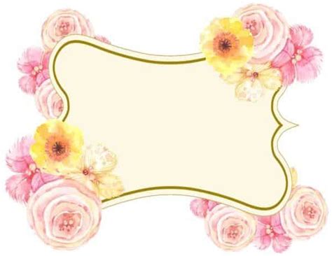 Free Printable Flower Border