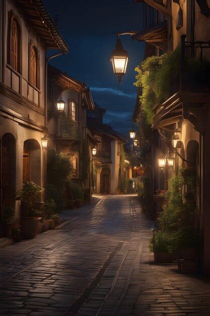 Premium Photo | Night of Town Image