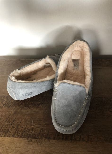 Gently worn grayish blue ugg slippers Uggs Moccasins, Ugg Slippers, Greyish Blue, Ugg Australia ...