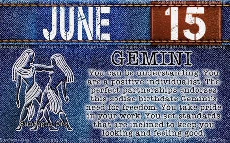 June 15 Zodiac Horoscope Birthday Personality - SunSigns.Org