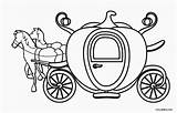 Cinderella Carriage Coloring Pages Sketch Page sketch template