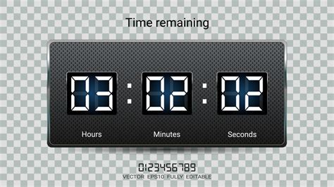 Countdown timer remaining or Clock counter scoreboard with hour ...