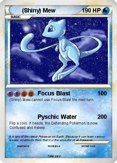 Pokémon Shiny Mew 66 66 - Focus Blast - My Pokemon Card