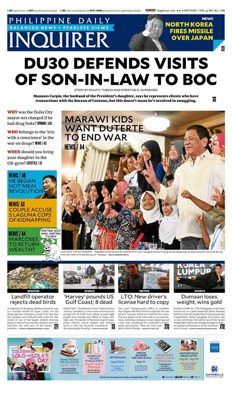 What's in the headline today? - The Filipino Times