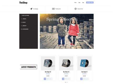 Collection of Free WordPress Online Store Templates