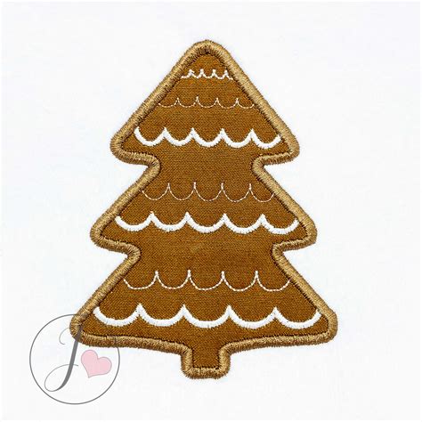 Christmas Cookie Tree Applique Design - Joy Of Embroidery