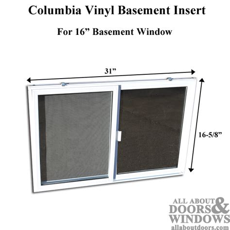 Columbia Series 400 Vinyl Basement Window - Openbasement