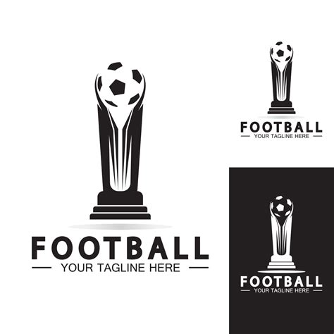 Football or Soccer Championship Trophy Logo Design vector icon template ...