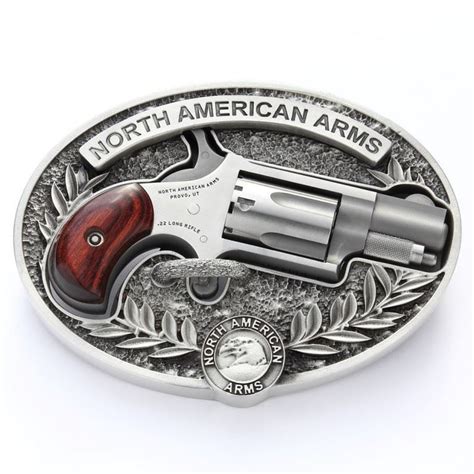 North American Arms Oval Enclosed Belt Buckle 22 LR Mini-Revolver at K-Var