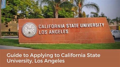 Guide to Study in California State University, Los Angeles - Course ...