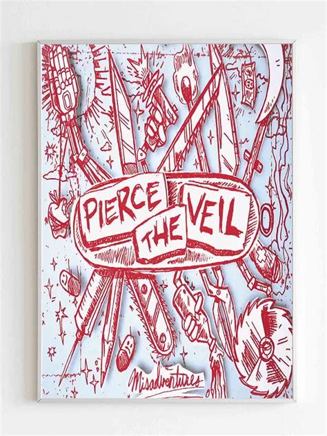 Pierce The Veil Misadventure Original Poster High quality resin-coated ...