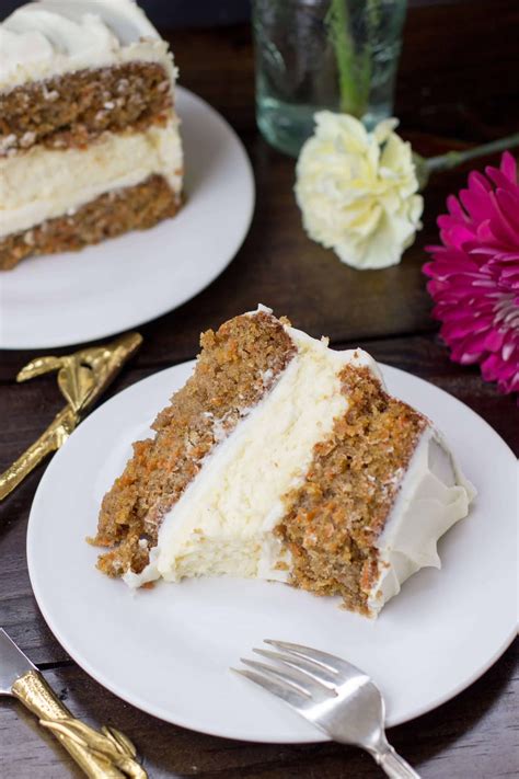 Cheesecake Layered Carrot Cake - Sugar Spun Run