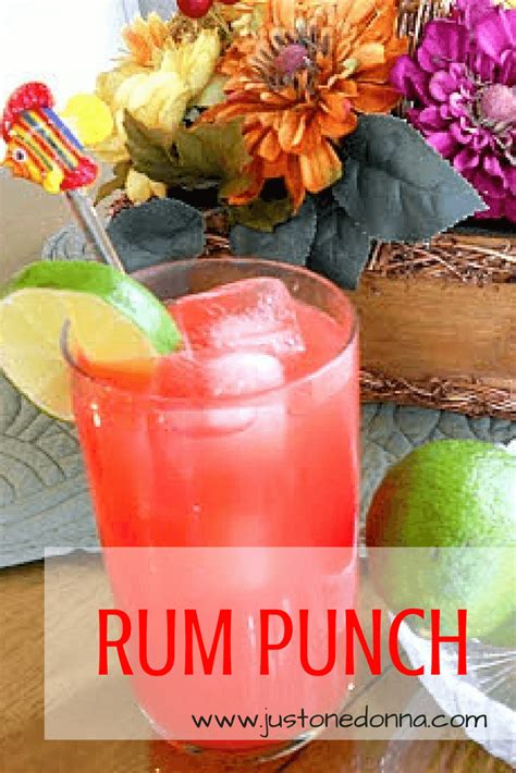 Easy rum punch recipe| A great cocktail to serve for a crowd and parties of all kinds| Summer ...