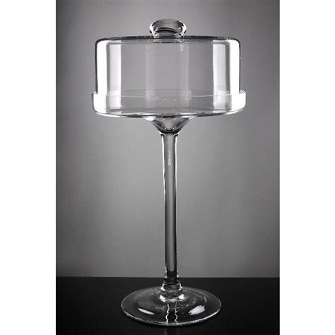 21" Tall Glass Pedestal Cake Stand $39 | Glass pedestal cake stand ...