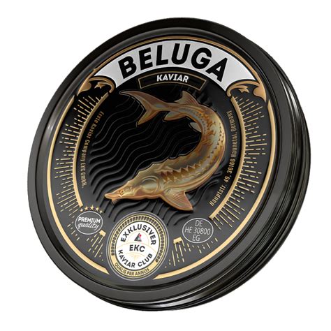 High-quality beluga caviar in tin cans IKRiNKA