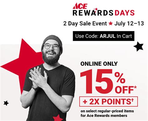 Ace Rewards Days are Here! Big Savings for a Limited Time