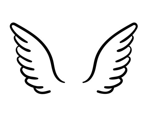 angel wings in heaven hawk feather wing pattern 22430831 Vector Art at Vecteezy