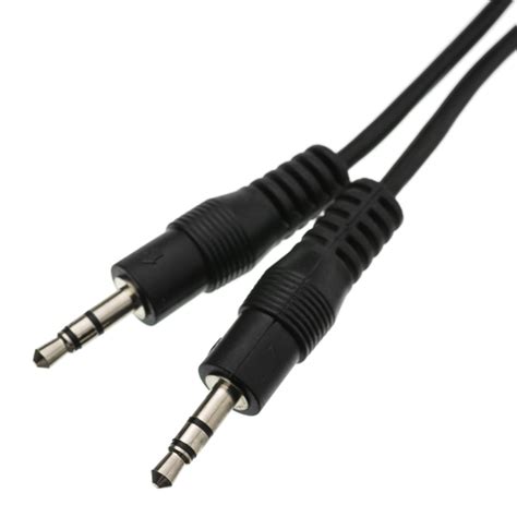 1ft Aux Cable, 3.5mm Stereo Male