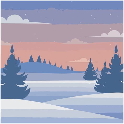 AI generated Seasonal winter landscape illustration vector. 34701844 ...