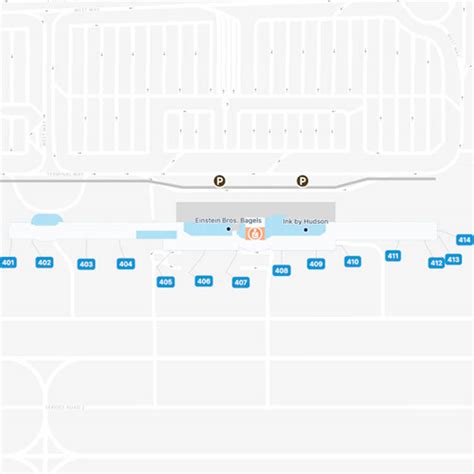 LA Ontario Airport ONT Terminal 4 Map