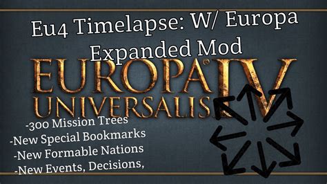 Eu4 Timelapse: W/ Europa Expanded Mod - YouTube