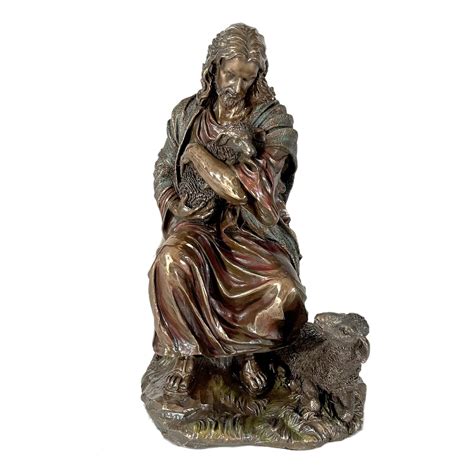 Jesus Holding Lamb Sculpture — AllSculptures