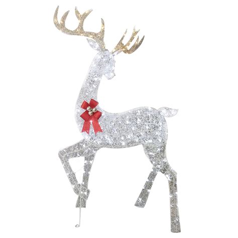 Holiday Living Lighted Reindeer with 180 LED Lights - PVC - 36-in x 28 ...