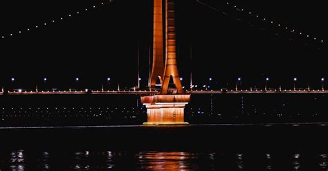 View of a Bridge at Night · Free Stock Photo