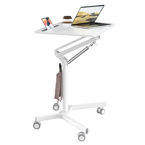 Buy JOY worker Mobile Standing Desk, 28 inch Small Height Adjustable ...