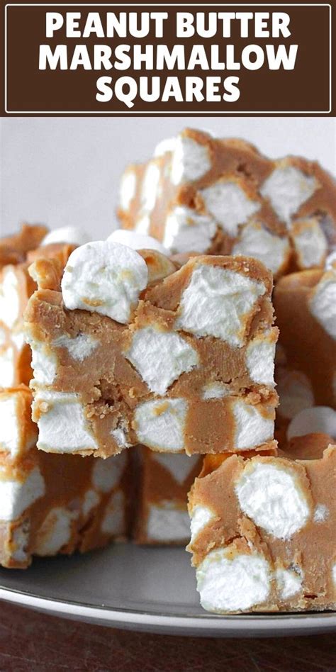 Easy Peanut Butter Marshmallow Squares Recipe