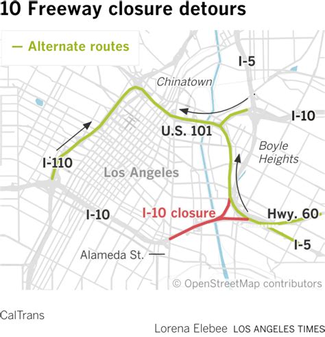 Repairs for 10 Freeway after L.A. fire will take three to five weeks ...