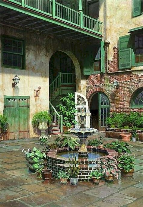 Nice 41 Beautiful French Courtyard Design Ideas source link: https ...