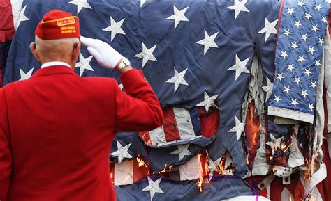 Hundreds of flags retired with honors during weekend ceremony | The Sentinel: News | cumberlink.com