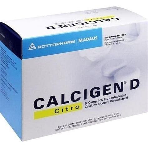 CALCIGEN D Citro , colecalciferol, calcium carbonate chewable tablets UK