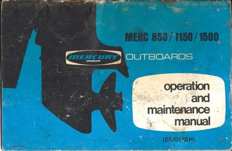 Old Mercury Outboard Manuals (1950s-2010s) - Download or Purchase