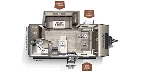 2021 Forest River Rockwood Mini Lite 2104S Travel Trailer Specs