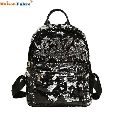 High Quality Fashion Women's Shinning Glitter Bling Backpack Sequins ...