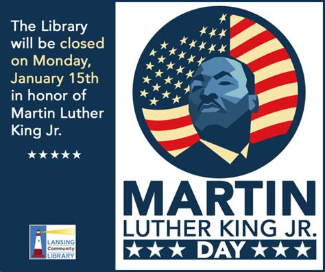 LCL closed on MLK Day - Lansing Community Library