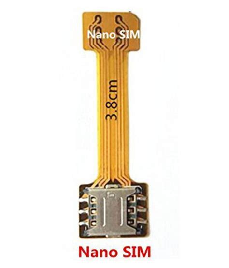 ACUTAS Hybrid SIM Slot Adapter, Avails You To Run 2 SIM And Micro SD Card, All At A Time (Nano ...