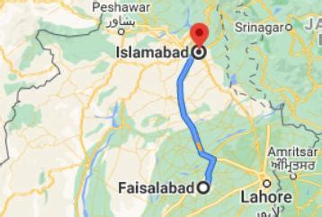 Faisalabad Pakistan Map