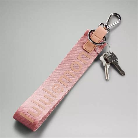 New Lululemon Never Lost Keychain Pink School Bag Essentials, Chain ...