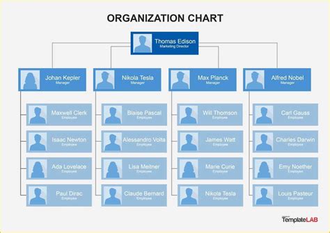 Free organizational Chart Template Of 40 organizational Chart Templates Word Excel Powerpoint ...