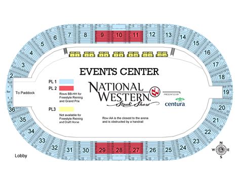 Seating Maps | National Western Stock Show